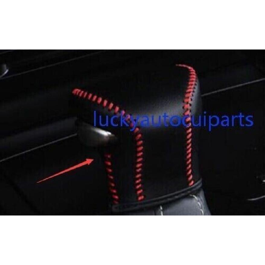 Fit For Lexus LX570 2016-2021 Black Leather Console Gear Shift Knob Cover 1PCS