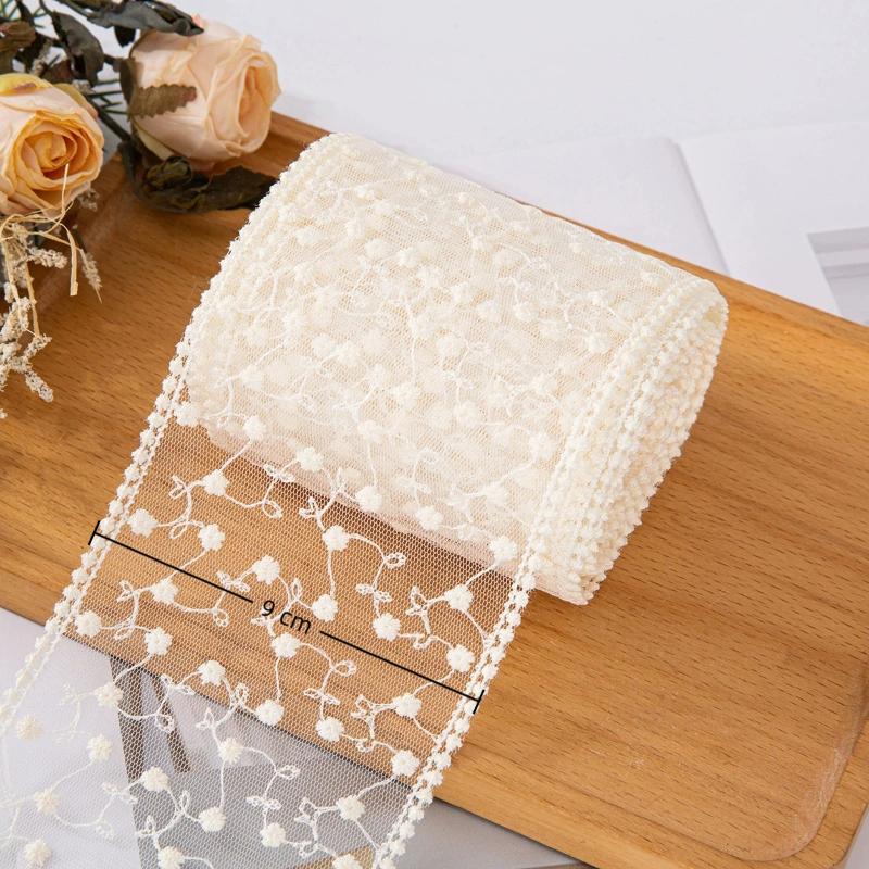 Lace Ribbon Star Floral Embroidered Ribbon For Gift Flower Sewing Accessories Party Wedding Decoration Packing Tape