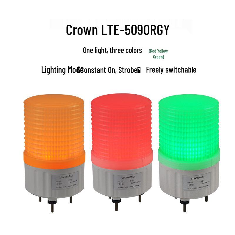 LTE-5090RGY Signal LED: Three-Color Warning Light with Flashing Indicator