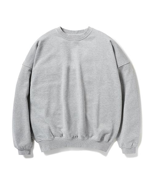 Peullukeu Heavyweight Garment Washed Sweatshirt Gray Fmt500