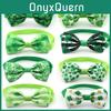 Cute Pet Accessory For St.patrick's Day Lucky Green Bow Collar