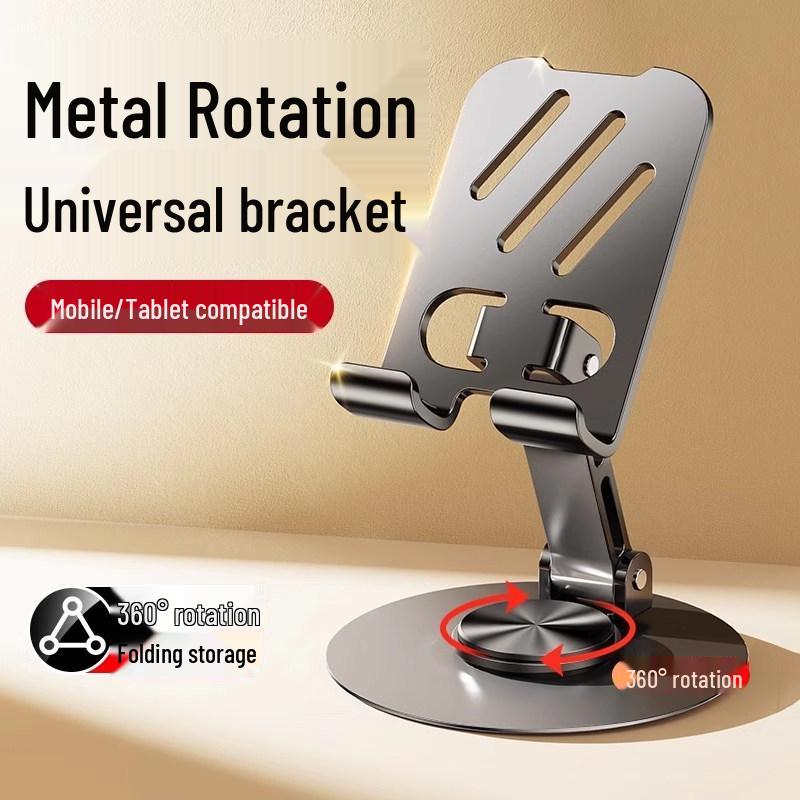 2024 Rotatable Foldable Mobile & Tablet Stand – Adjustable Desktop Holder for Phones and iPads.
