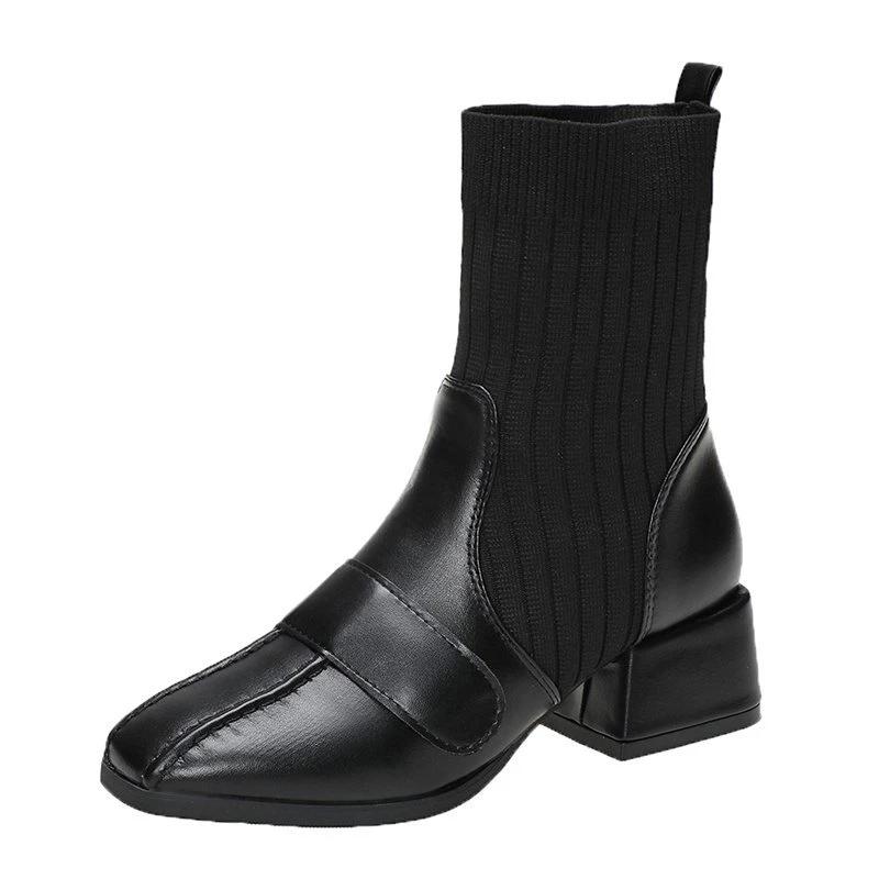 

Женские ботильоны, короткие носки для женщин, эластичные ботильоны, удобная и элегантная обувь по акции Buffalo London Shoes Platform 42 чёрный