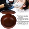 Rubber Wood Shaving Soap Cream Bowl Men Foaming Shaving Bowl with Cover