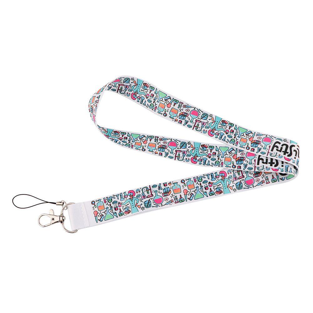 

Ring Holder ID Badge Holder Phone Lanyard Phone Hang Rope Chemical Tool Lanyard Mobile Phone Strap белый