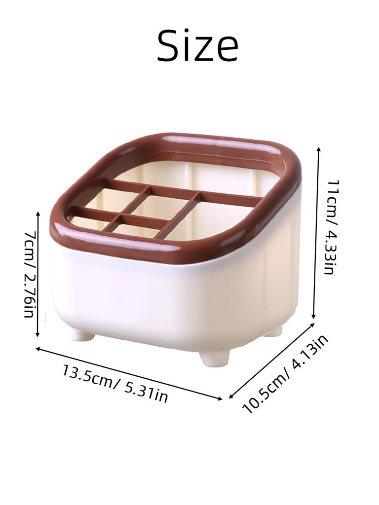 1/2 Stück Schreibtisch 6-Fächer Trapezförmiger Kreativer Stifthalter Schüler Zuhause Mini Schreibwaren Mehrzweck Diverse Aufbewahrungsbox