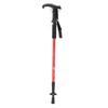 3 Section Aluminum Alloy Outdoor Trekking Pole ShockAbsorbing Walking Poles T Handle(T Handle Red )