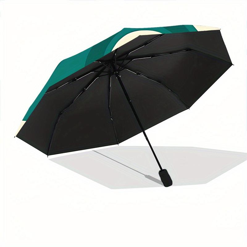 1pc Ghostly Spirits Automatic Open/close Folding Compact Umbrella, 8-Rib Sturdy Canopy, Lightweight Portable, Everyday Use, Gift, Outdoor Umbrella, Tr