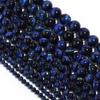 Louleur 1 Strand Natural Stone Beads Multicolor Tiger Eye Loose Spacer Beads for Making Bracelets Jewelry DIY Accessories