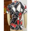Summer V-neck 3D Printed Chain Pattern Top Fashionable Casual Short Sleeved Women's T-shirts