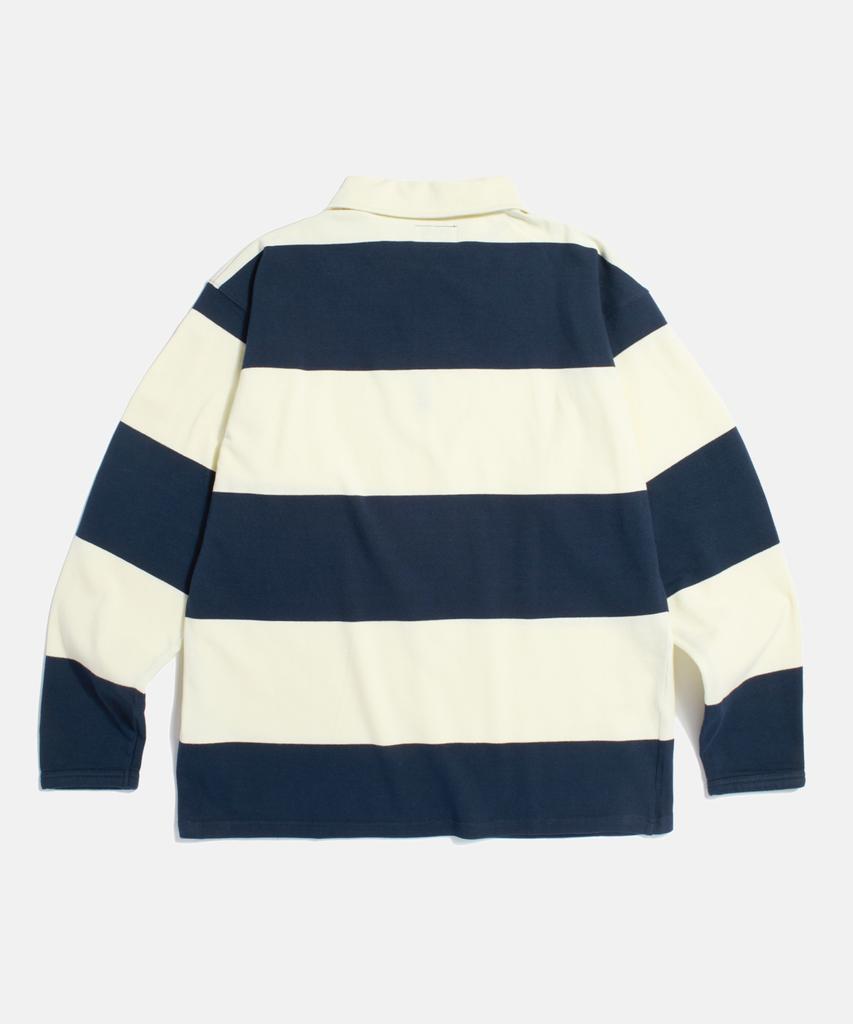 ESPIONAGE Big Border Rugby L/S Tee Navy