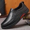 FashionNew Fashion Leather Loafers for Men Spring Autumn Designer Soft-soled Casual Light Male Driving Shoes Solid Color Dress Shoe Man