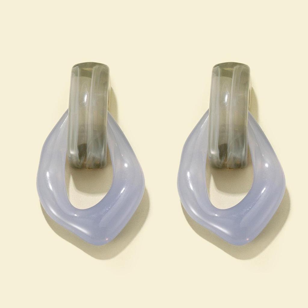 Trendige Retro Harz Baum Ohrringe - Stilvoller transparenter Schmuck für Frauen