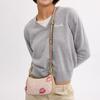 Coach Teri Lips 20 Impression de Lèvres Poignée Amovible Toile Enduite Sac Bandoulière sous le Bras Petit Sacs Femme Beige Multicolore CZ943-IMSAS