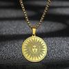 Kinitial Ancient Greek God of the Sun Helios Amulet Pendant Necklace Ancient Greek God of the Sun Helios Amulet Pendant Necklace