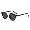 Retro Small Round Frame Sunglasses For Women Fashion Leopard Print Color Sun Glasses Vintage Shades Driving Eyewear