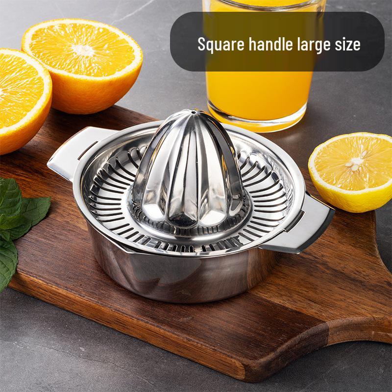 Espremedor de Cítricos Portátil de Aço Inoxidável - Prensa Manual para Limão e Laranja