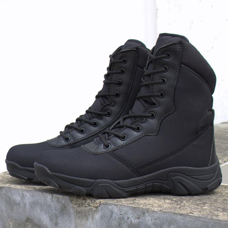 Outdoor Men's Boots High Top Python Camouflage Combat Boots Tactical Desert Boots Men Shoes  Motorcycle Boots Woman