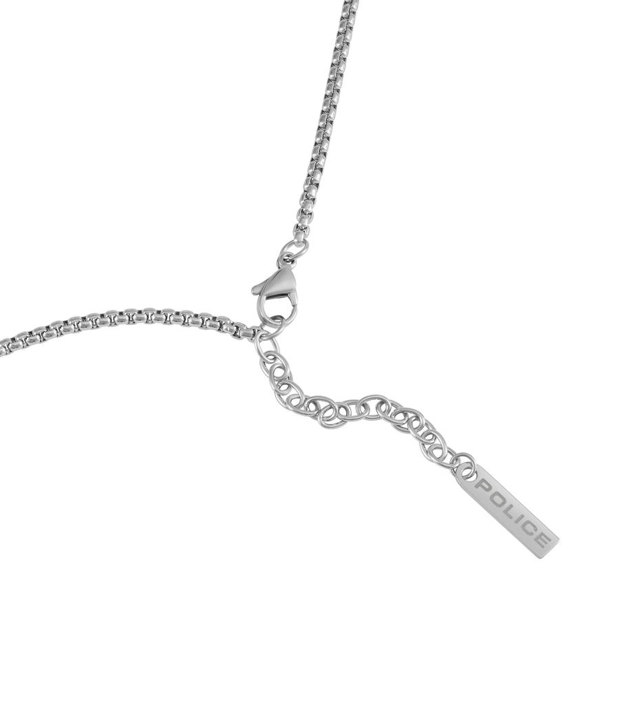 Police Men's Crosstone Stainless Steel Necklace GN0078801 (Includes Box and Paper Bag) [Official Import]