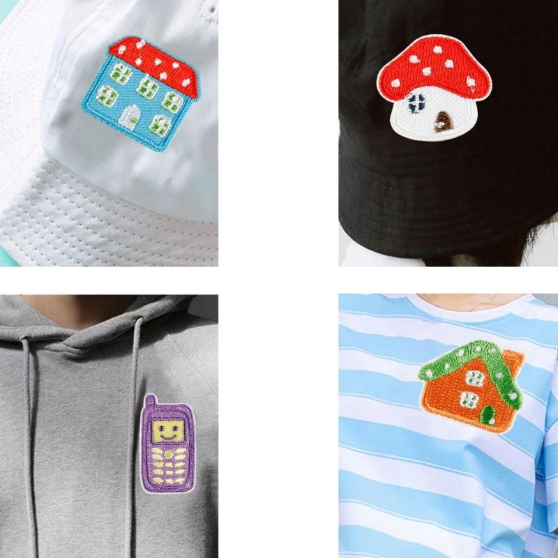 8 Pcs Cartoon Truck Iron On Patches Clothing Patches Lovely Toy Car Repair Patches Embroidery Patches for Bag Decoration