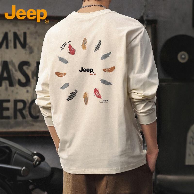 JEEP Men s Long Sleeve Cotton T-Shirt 3XL