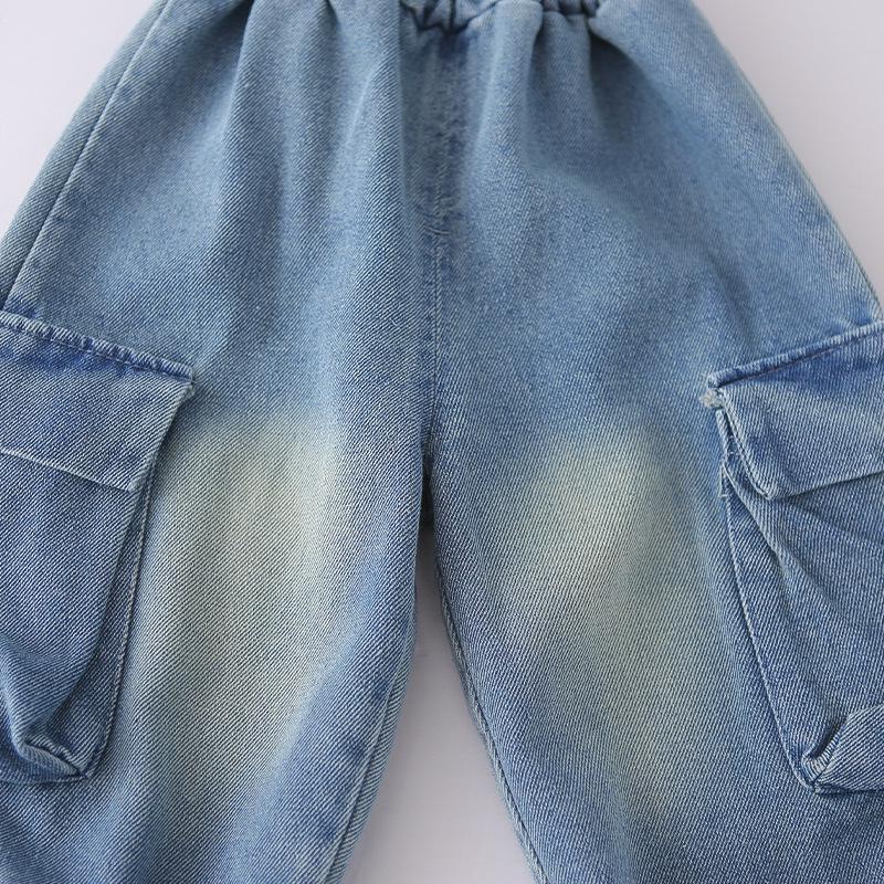 Koreanischer Stil Jungen Frühling/Herbst 2026 Jeansweste 3-teiliges Set - Cooles und hübsches Hemd für Kinder