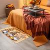 VIKAMA Autumn Little Dwarf Floor Mat Thanksgiving Pumpkin Anti-Slip Indoor Door Mat Bedroom Kitchen Carpet Home Decoration