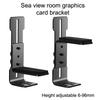 Computer Graphics Card Holder Chassis Fan Support Fixed Metal Bracket 6-96Mm Adjustable Gpu Holder