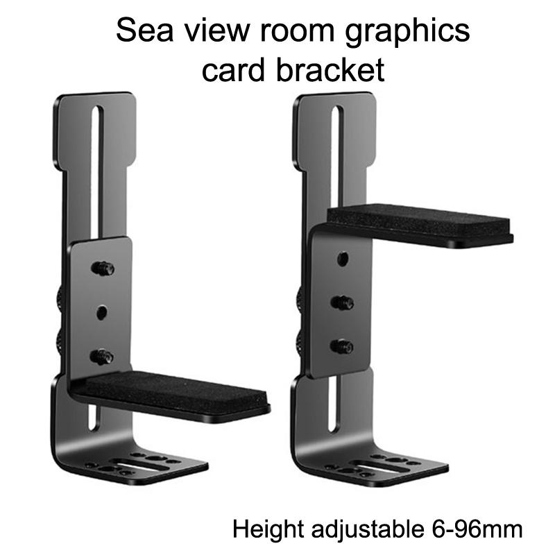 Computer Graphics Card Holder Chassis Fan Support Fixed Metal Bracket 6-96Mm Adjustable Gpu Holder
