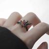 Original Design Dark Raven Ring Sweet Cool Wind High Sense Niche Index Finger Ring Love and Deep Space Qin Che Ring Girl