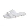 Slippers Women's Outer Wear  New Summer Fashion Versatile Flat Bottom One-word Beach Travel Sandals