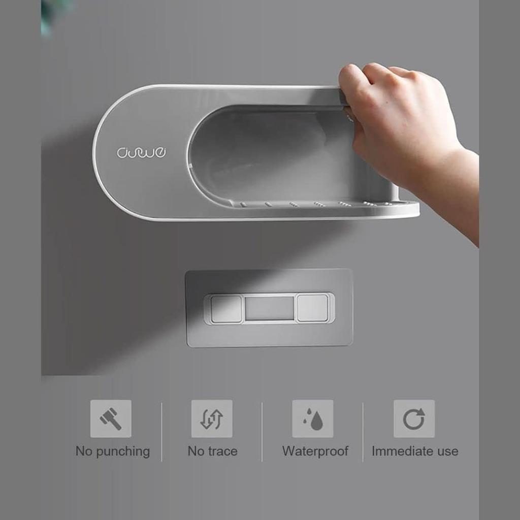 Držáky na zubní kartáčky do koupelny(Balení po 2), Plastový samolepicí držák na zubní kartáčky, zubní pastu, holicí strojek, nástěnný