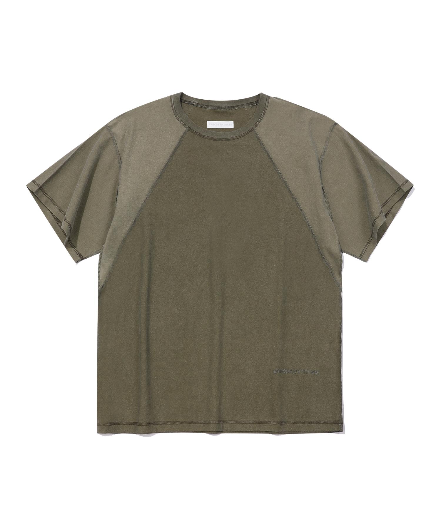 Episode Untitled Point Stitch In&Out Pigment T-Shirt_Olive Olive/2