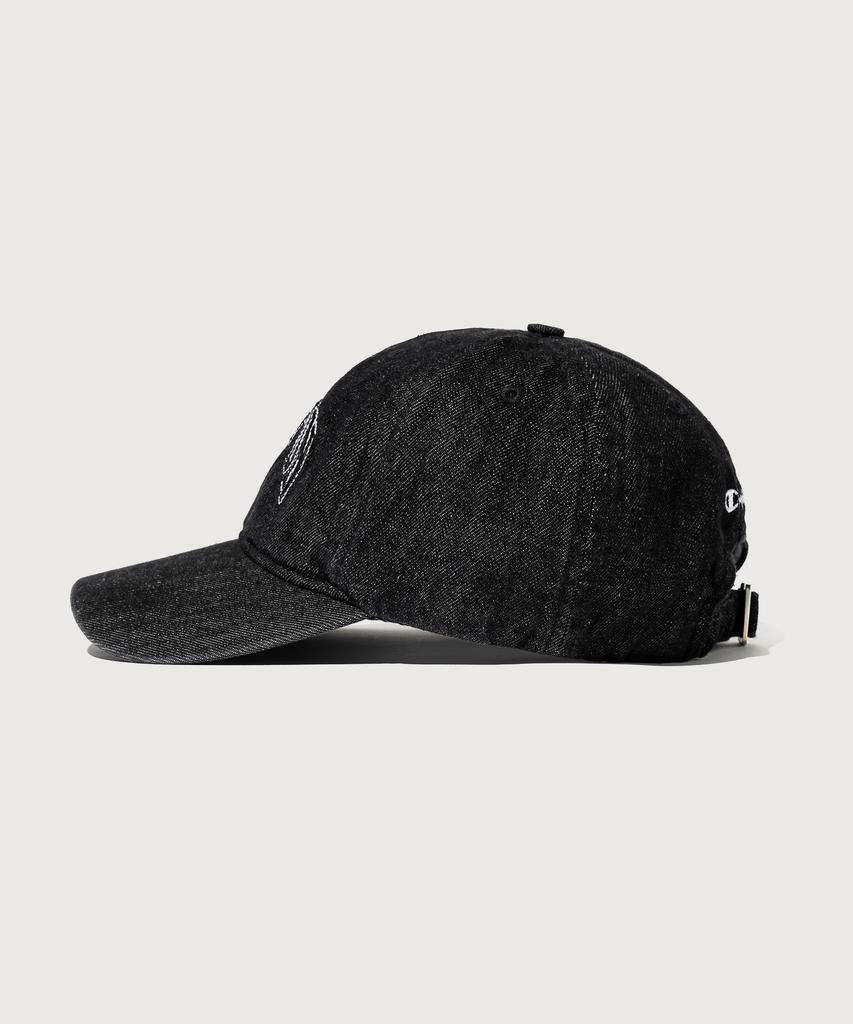 CHAMPION Arch Logo Ball Cap Denim Black