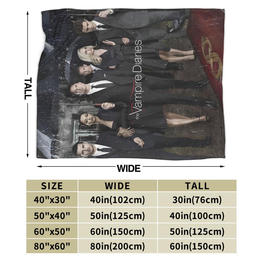The Vampire Diaries Damon salvatore Throw Blanket Flannel Bedspread For Couch Bed Graphic Sofa Bed Cover