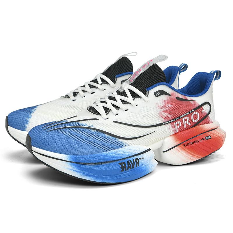 8 running shoes men's new breathable sports students professional carbon plate shock absorption racing shoes women