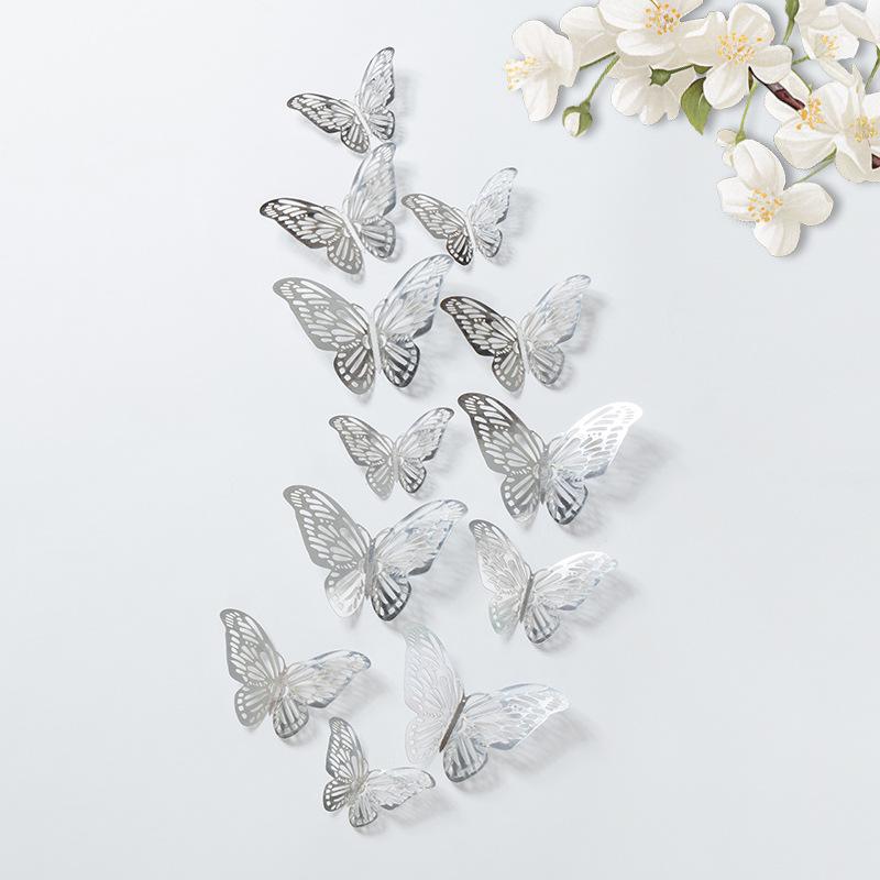 3D Realistic Double-Layer Butterfly Wall Stickers for Home Décor