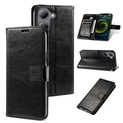 Universal Leather Flip Case for Infinix Zero 30, Itel A48/A49, Tecno Pova 4