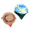 Bearded Dragon Cowboy Hat Adjustable Multifunction  Soft Reptile Bib Halloween Removable Bib Cute for Small Animal