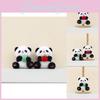 Adorable Cute Panda Plush Keychain Doll Soft Cuddly Stuffed Animal Pendant