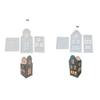Multipurpose Sturdy Silicone House Candle Holder Mold Set Portable for Resin Plaster Craft Supplies Assorted Sizes