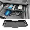 Black ABS+PVC Center Console Storage Tray for Nissan