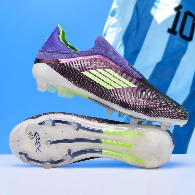 New Men Soccer Shoes Match Breathable Training Outdoor Cleats Non Slip Sport Boys Adult Long Spikes Football Boots Comfortable