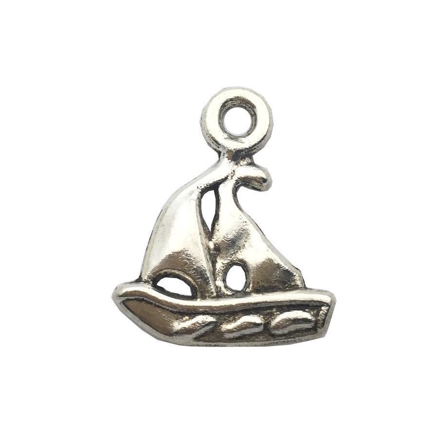 DIY Jewelry Accessories: Alloy Car, Ship, and Paper Airplane Bracelet, Earrings, and Pendant