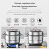 304 Stainless Steel Double-Layer Steamer Pot