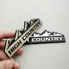 HIGH COUNTRY 3D Zinc Alloy Car Sticker Badge Suitable For Chevrolet Jeep Dodge Ford Modified Snow Mountain Metal Car Logo