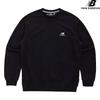 New Balance Half Club  Nbncd11013 Bk Basic Small Logo Sweatshirt StAndard Fit Men And woMen