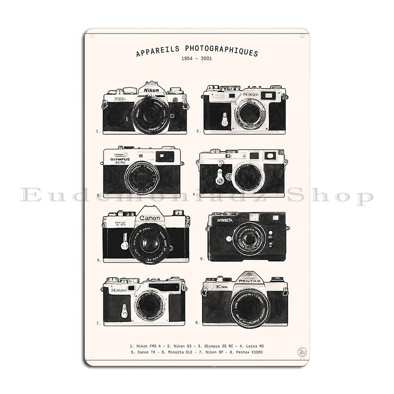 Anatomy Of A Leica Camera 1989 Old Camera Part Patent Drawing Metal Plaque Club Party Plaques Living Room Create Tin Sign Poster