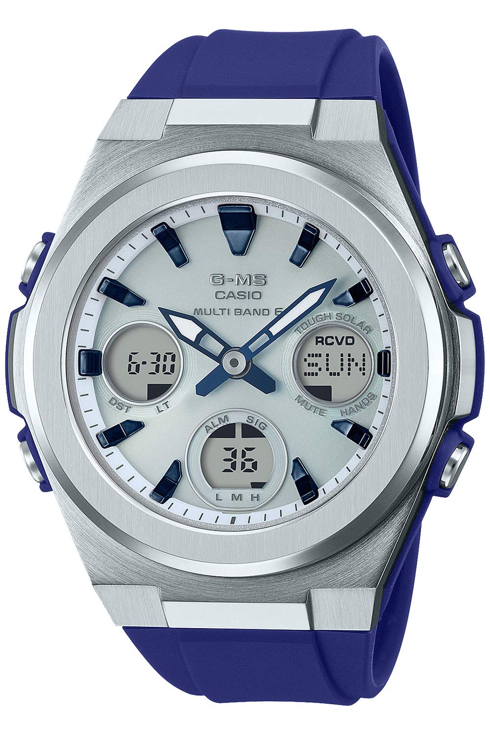 

[Casio] Часы Babygie [Оригинальный отечественный продукт] Радиоприемник на солнечной батарее MSG-W600-2AJF Женские темно-синие