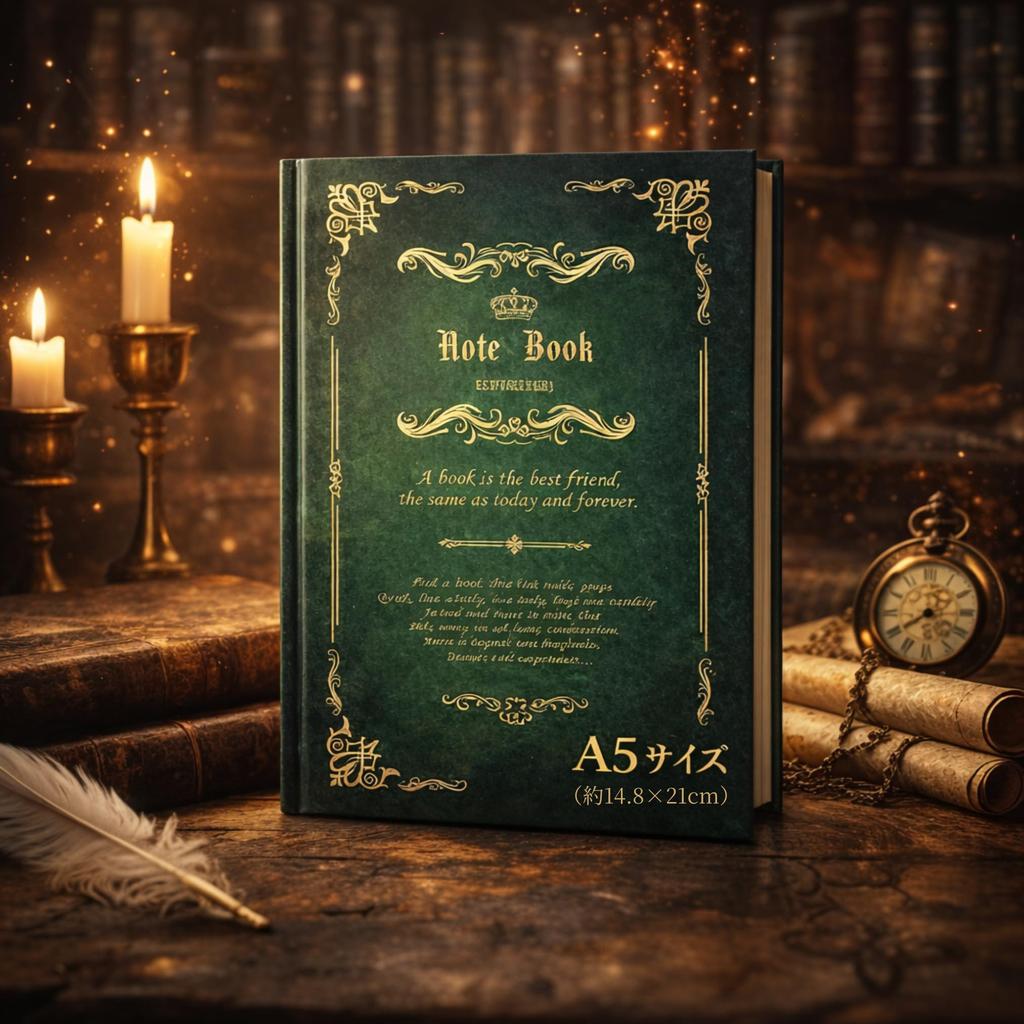 RegiPro b Antique Notebook Western Book Magic Book Exchange Schedule Interior Blue A5, Style, Style, Diary, Diary, Book, Decor, Gift,